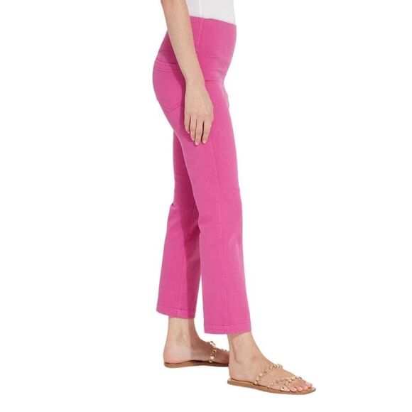 LYSSE baby bootcut denim pants in pink crush New with tags XS - Picture 2 of 10
